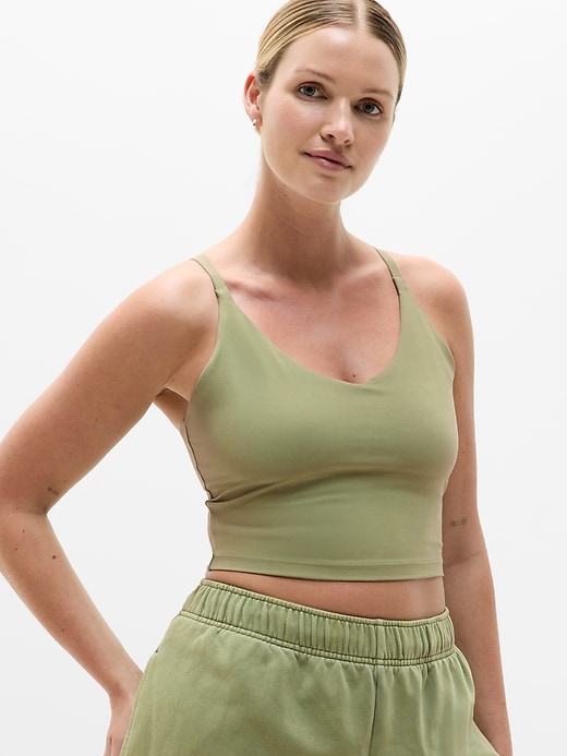 Image number 1 showing, V-Neck Crop Bra