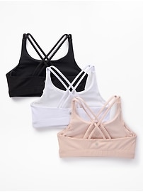 Image number 2 showing, Athleta Girl Upbeat Bra 3-Pack