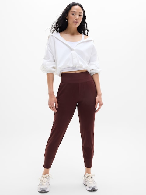 Venice High Rise Jogger - Garnet