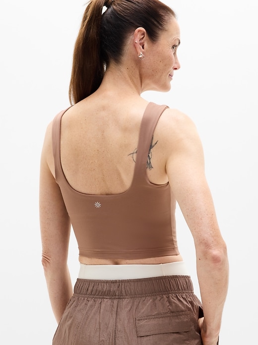 Image number 3 showing, Transcend Square Neck Crop Sports Bra A-C