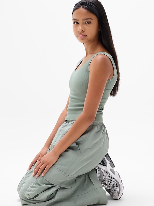 Image number 4 showing, Athleta Girl Rise Above Rib Crop Tank