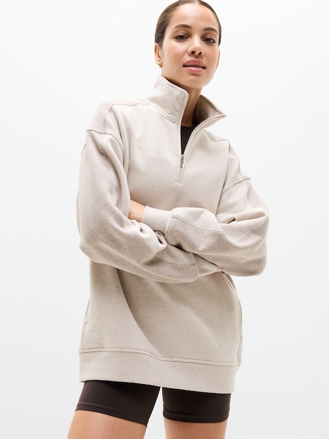 Forever Fleece 1/4 Zip Sweatshirt - Wildwood Heather/Medium Wildwood Heather