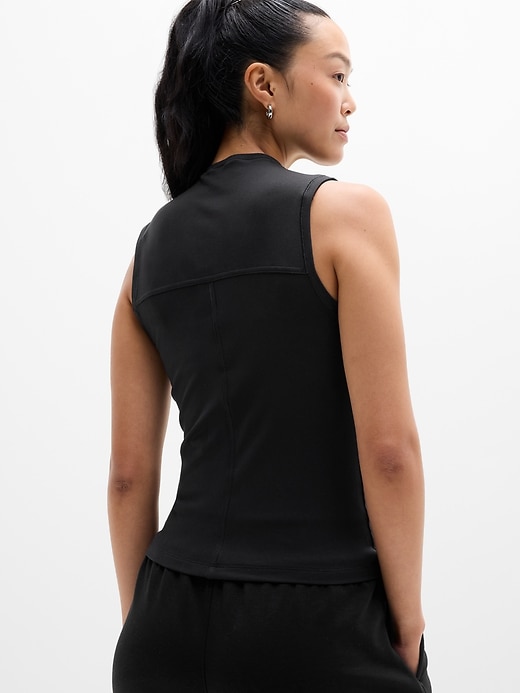 Image number 5 showing, Signature Rib Mock Neck Tank