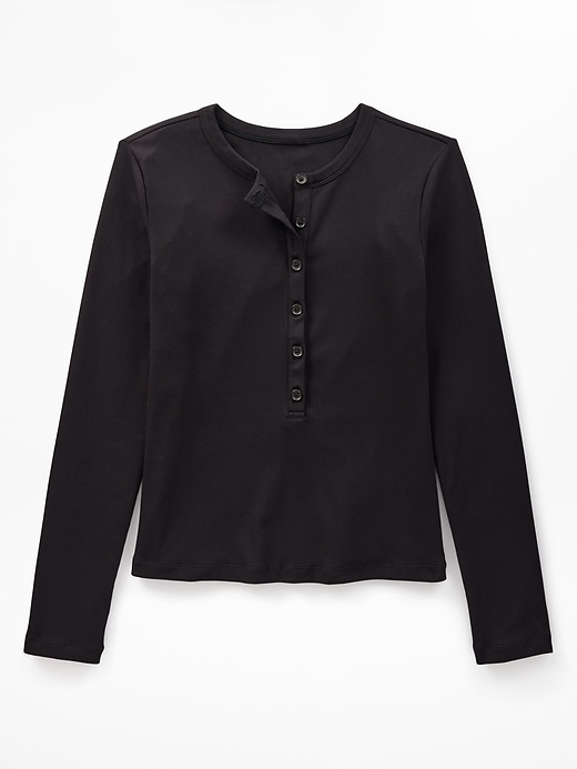 Image number 3 showing, Signature Rib Long Sleeve Henley Top