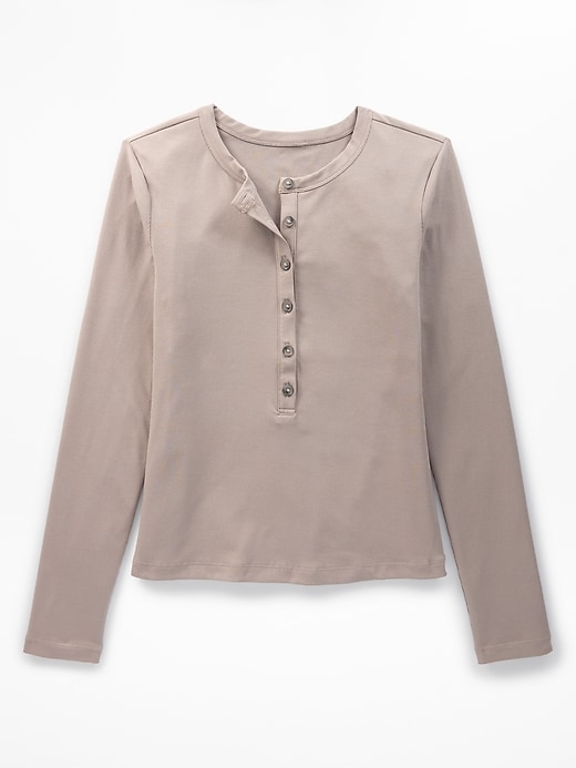 Image number 3 showing, Signature Rib Long Sleeve Henley Top
