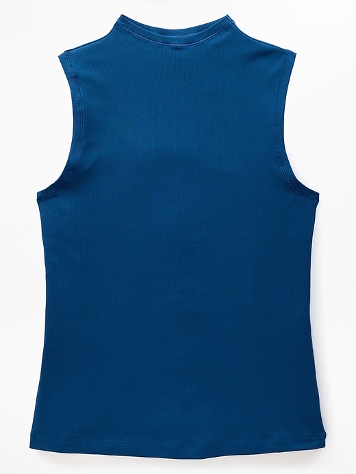 Image number 3 showing, Signature Rib Mock Neck Tank