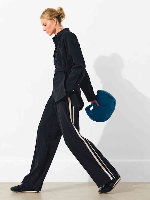 MVP Mid Rise Side Stripe Pant - Black/Bone