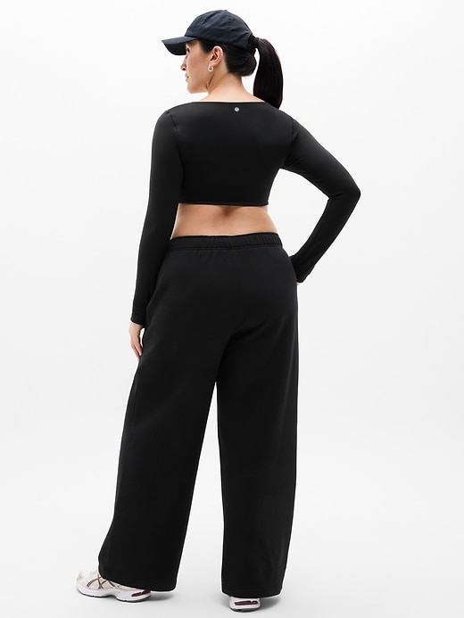 Image number 6 showing, Forever Fleece Wide Leg