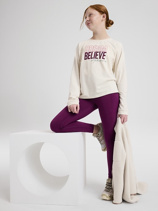 Image number 2 showing, Athleta Girl Right Moves Relaxed Top