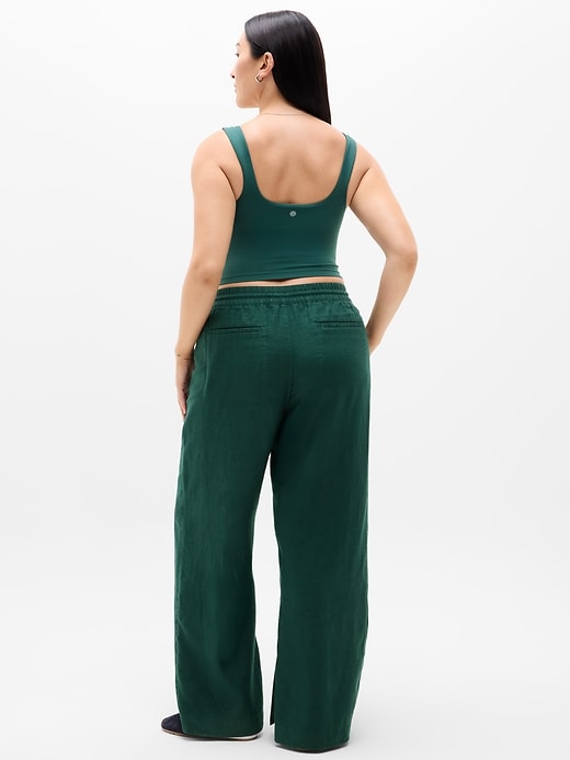 Image number 7 showing, Retreat Linen High Rise Wide Leg Pant