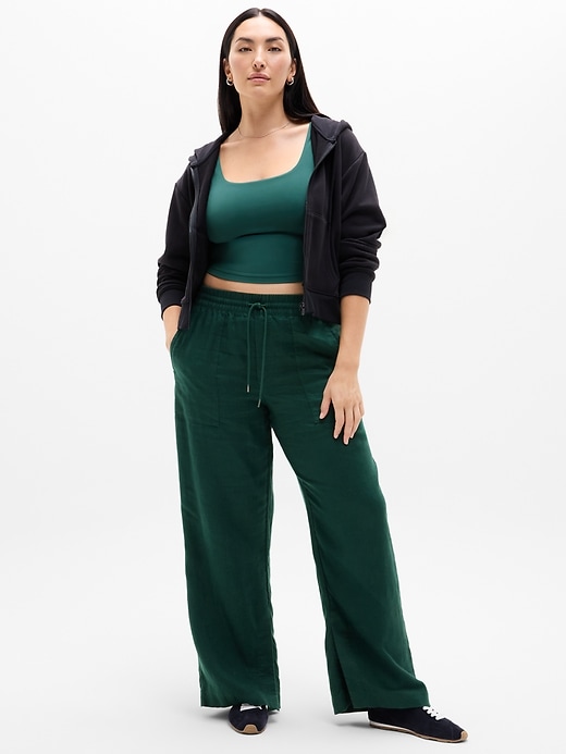 Image number 6 showing, Retreat Linen High Rise Wide Leg Pant