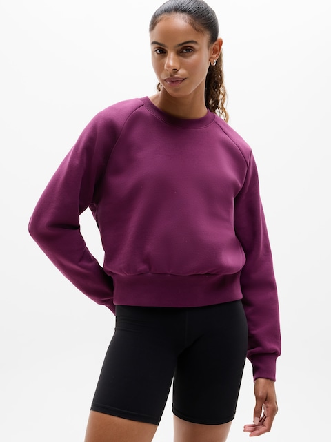 Forever Fleece Relaxed Crew Sweatshirt - Plum