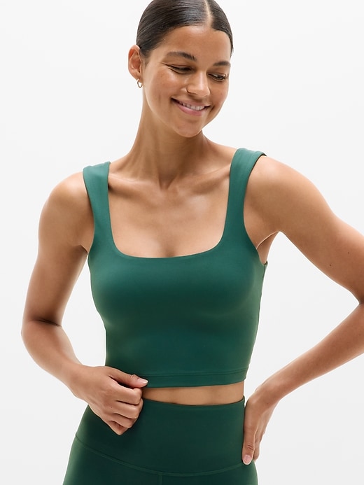 Image number 1 showing, Transcend Square Neck Crop Sports Bra A-C