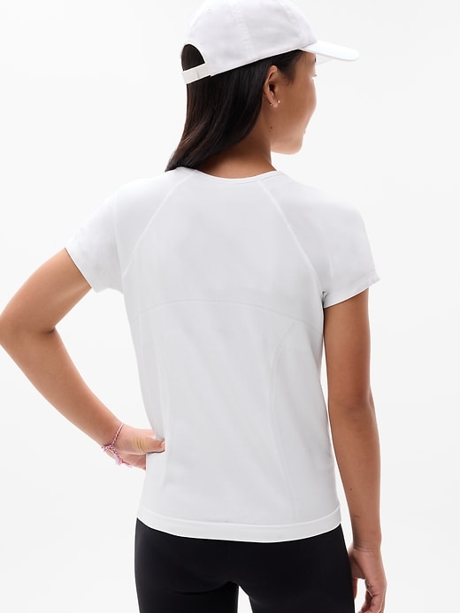 Image number 3 showing, Athleta Girl Power Up Seamless Regular Length Tee
