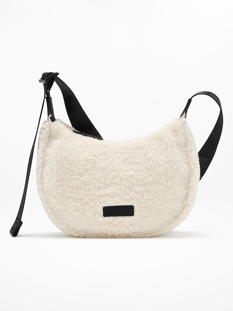 All About Sherpa Mini Crescent Bag - Bone