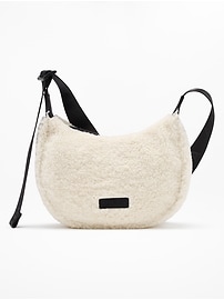 Image number 1 showing, All About Sherpa Mini Crescent Bag