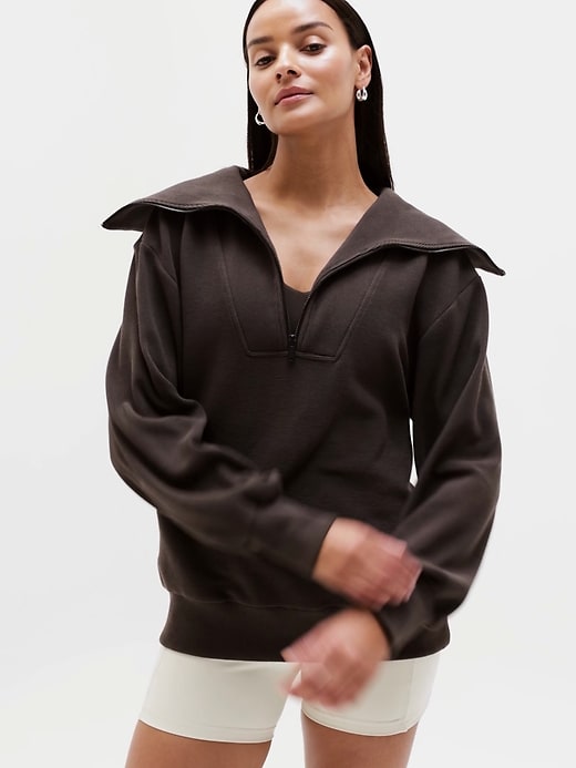 Ottoman Rib 1/4 Zip Sweatshirt | Athleta