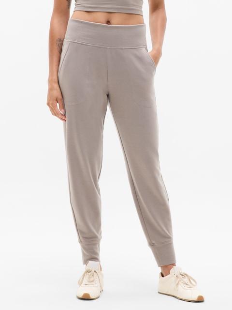 Coaster Luxe High Rise Jogger - Mortar Mushroom