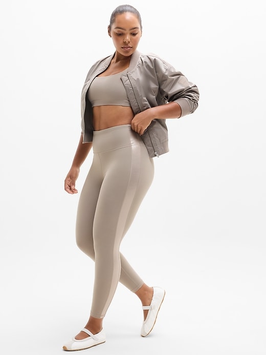Image number 5 showing, Elation Ultra High Rise Shine Sport Stripe 7/8 Legging