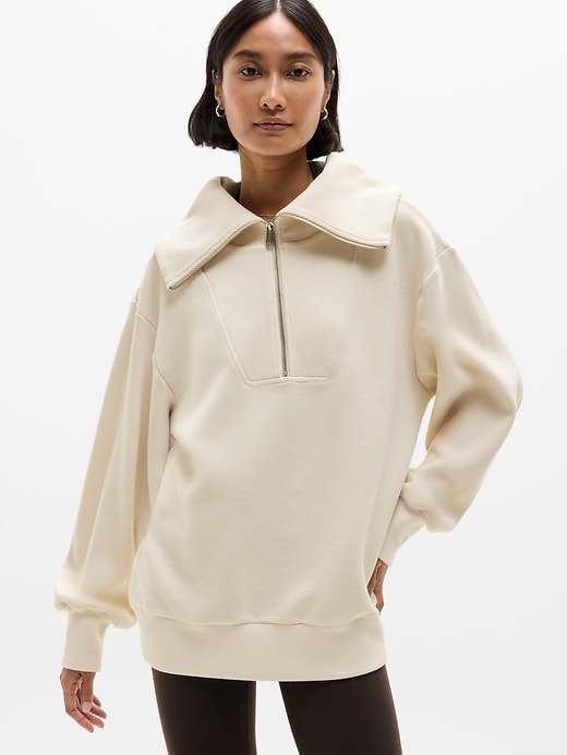 Image number 1 showing, Ottoman Rib 1/4 Zip Sweatshirt