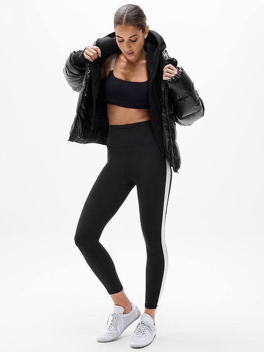 Image number 4 showing, Elation Ultra High Rise Shine Sport Stripe 7/8 Legging