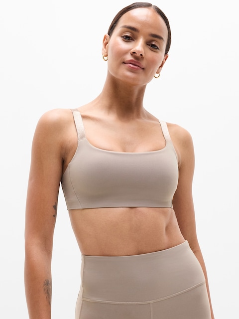 Shine Strap Bra A-C - Mortar Mushroom