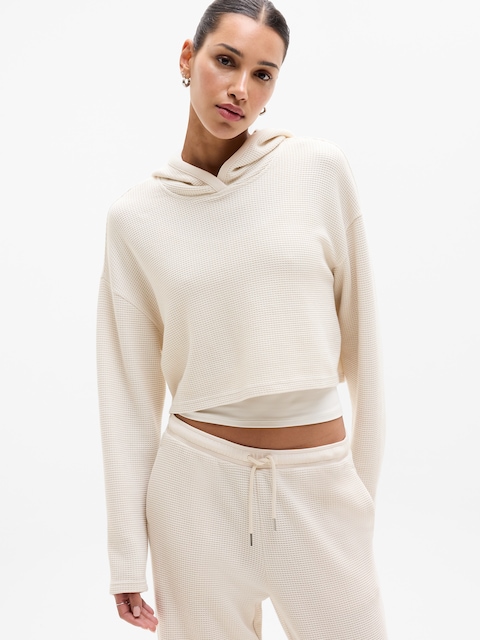 Tranquil Waffle Hoodie - Bone