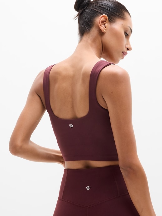 Image number 2 showing, Transcend Square Neck Crop Sports Bra A-C