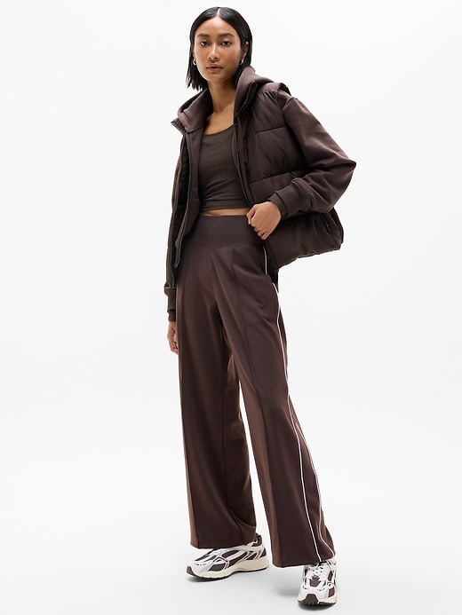 Image number 5 showing, Venice High Rise Track Stripe Wide Leg Pant