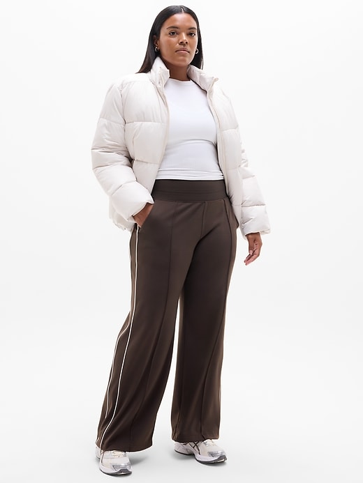 Image number 2 showing, Venice High Rise Track Stripe Wide Leg Pant