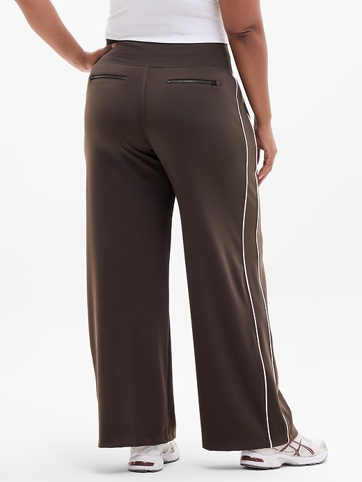 Image number 3 showing, Venice High Rise Track Stripe Wide Leg Pant