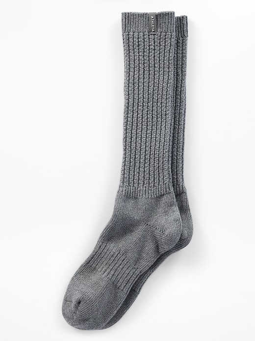 Image number 1 showing, Cloud Cable Knit Scrunch Sock