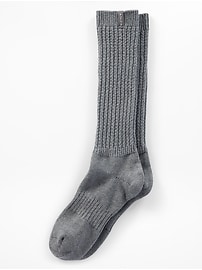 Image number 1 showing, Cloud Cable Knit Scrunch Sock