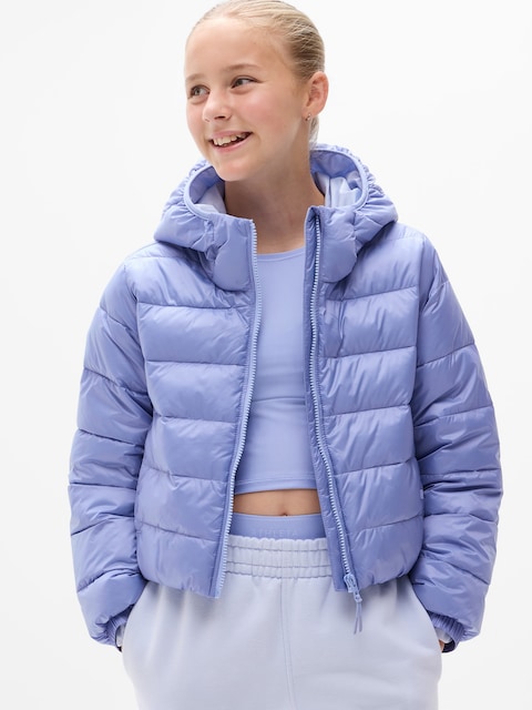 Athleta Girl Peak Puffer Jacket - Raincloud
