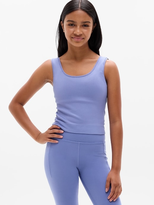 Image number 1 showing, Athleta Girl Rise Above Rib Crop Tank