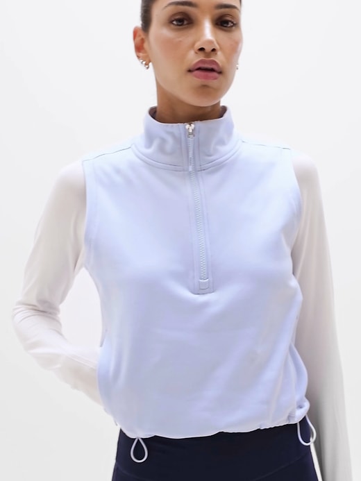 Unstoppable 1/2 Zip Cropped Vest | Athleta
