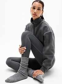 Image number 2 showing, Cloud Cable Knit Scrunch Sock