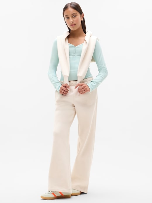 Image number 2 showing, Athleta Girl Rise Above Rib Henley Top