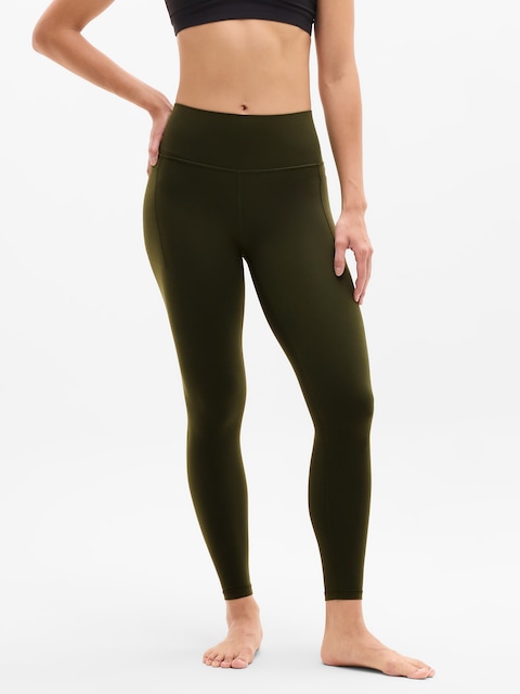 Transcend Stash High Rise Legging - Aspen Olive