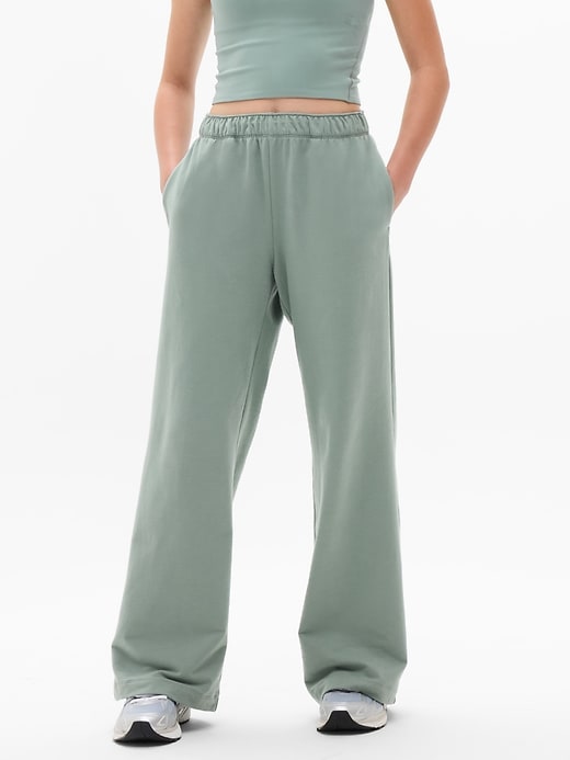 Image number 2 showing, Athleta Girl All Day Wide Leg Terry Pant