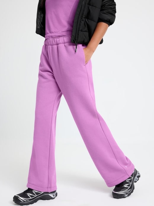 Image number 2 showing, Athleta Girl All Day Wide Leg Fleece Pant