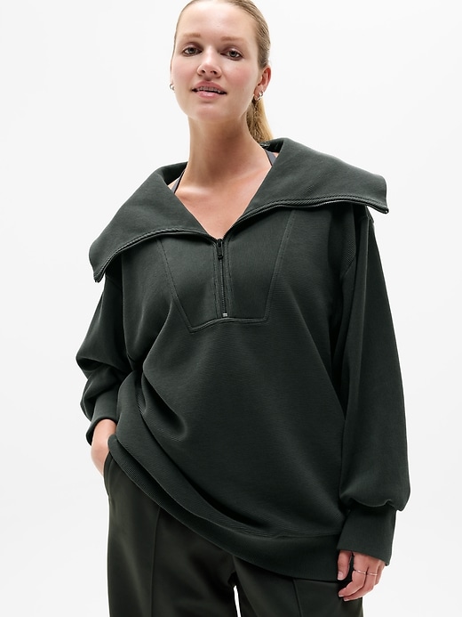 Image number 1 showing, Ottoman Rib 1/4 Zip Sweatshirt