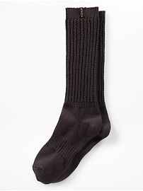 Image number 1 showing, Cloud Cable Knit Scrunch Sock