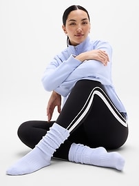 Image number 2 showing, Cloud Cable Knit Scrunch Sock