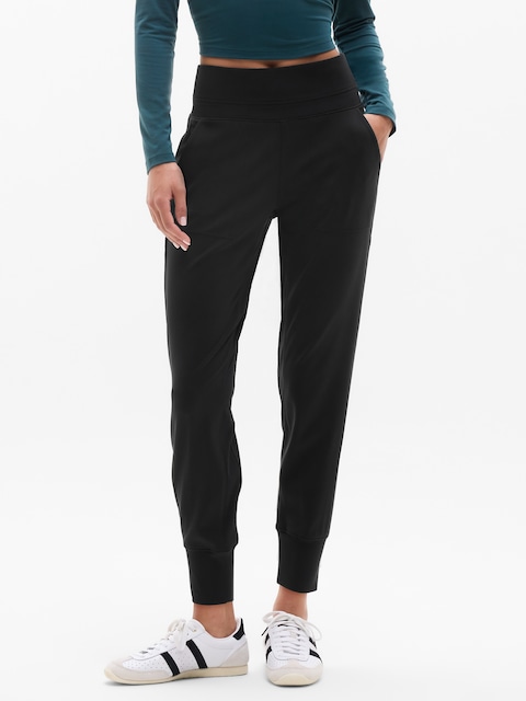 Venice High Rise Jogger - Black