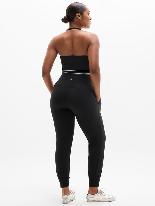 L'image numéro 8 présente Pantalon de jogging à taille haute Salutation