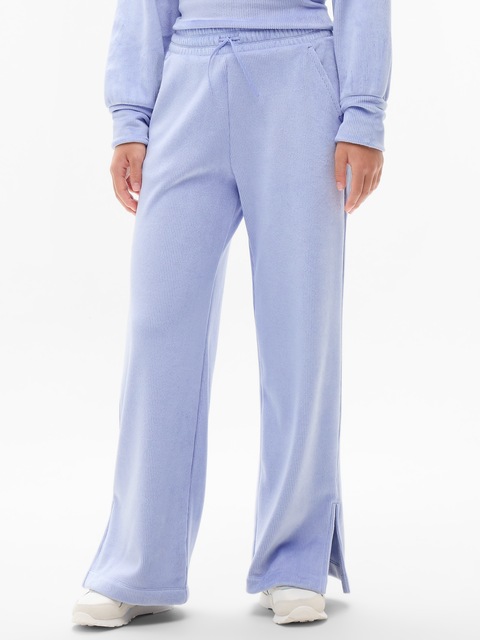 Athleta Girl Cozy Rib Wide Leg Pant - Raincloud