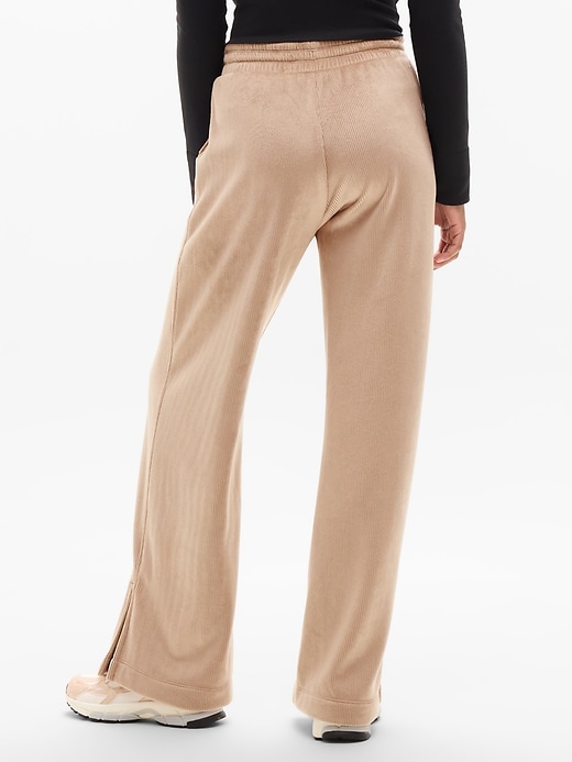 Image number 3 showing, Athleta Girl Cozy Rib Wide Leg Pant