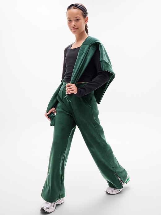 Image number 4 showing, Athleta Girl Cozy Rib Wide Leg Pant