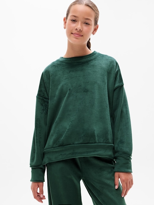 Image number 2 showing, Athleta Girl Cozy Rib Crewneck